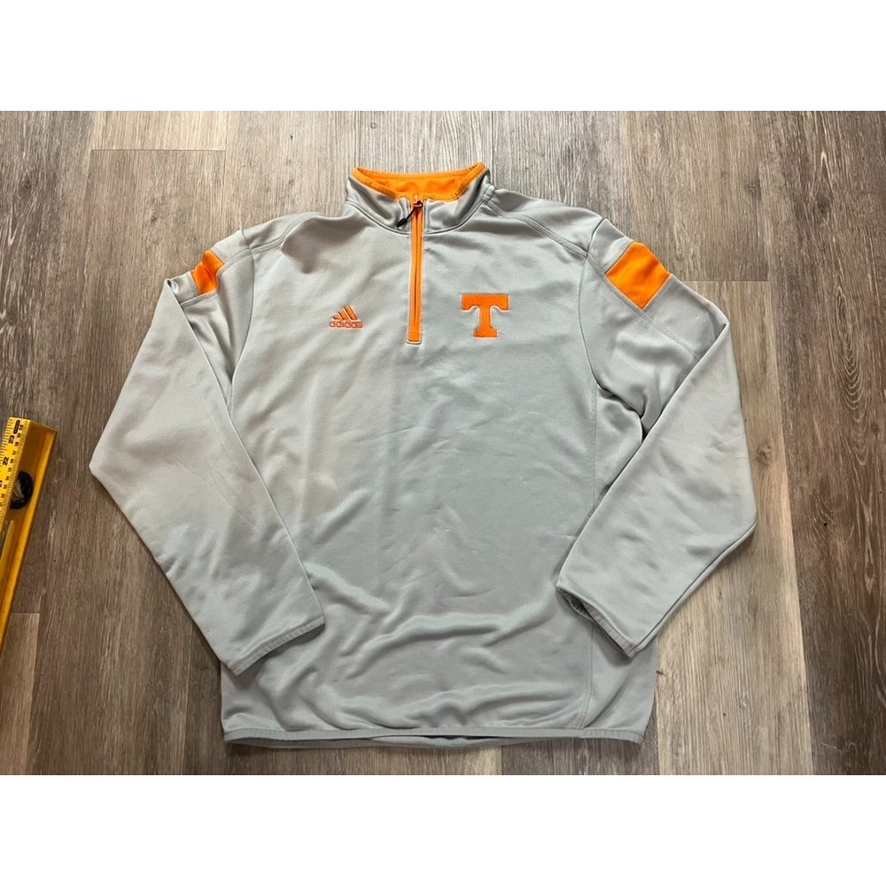 Vtg Adidas University of Tennessee Volunteers Football Quarter Zip Pullover M